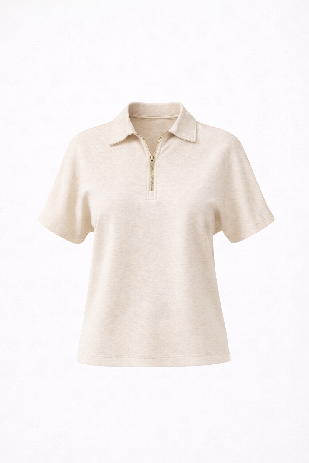 The Luxe Quarter Zip Tee