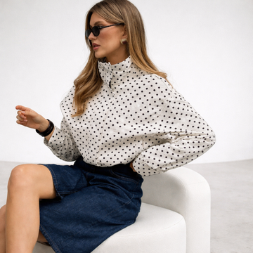 Polka Dot Bomber Jacket