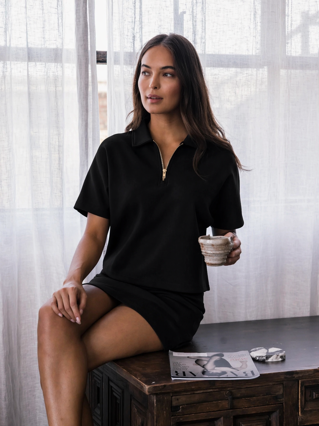 The Luxe Quarter Zip Set