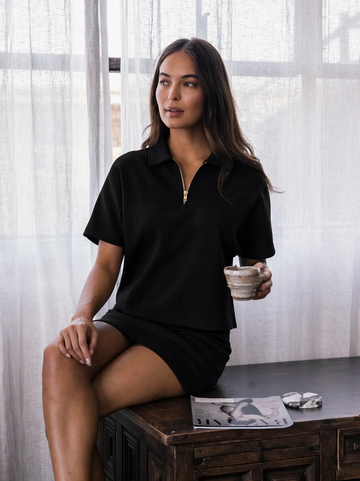 The Luxe Quarter Zip Set