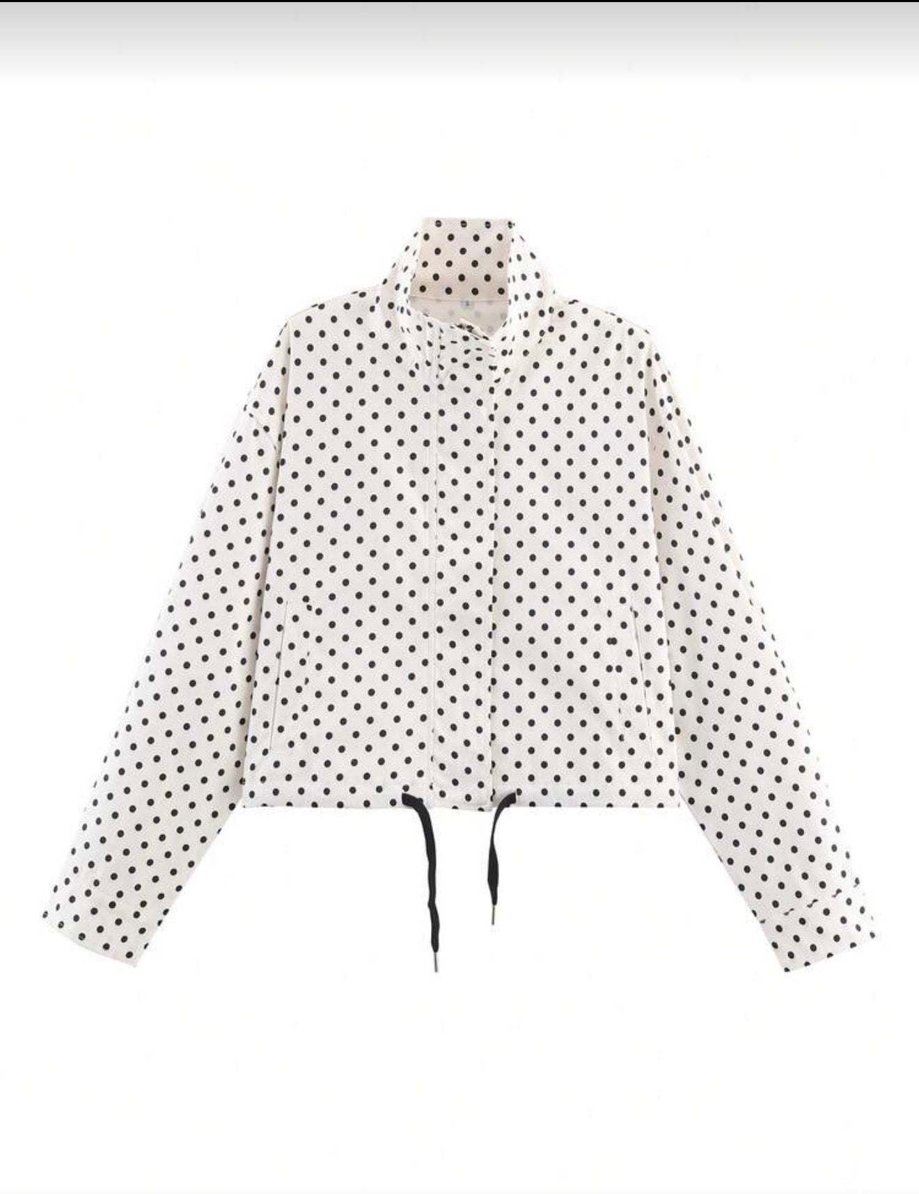 Polka Dot Bomber Jacket