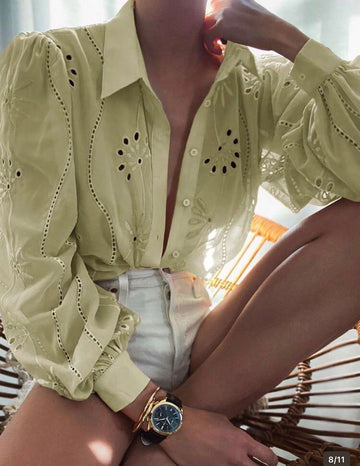 The Mustard Green  Blouse