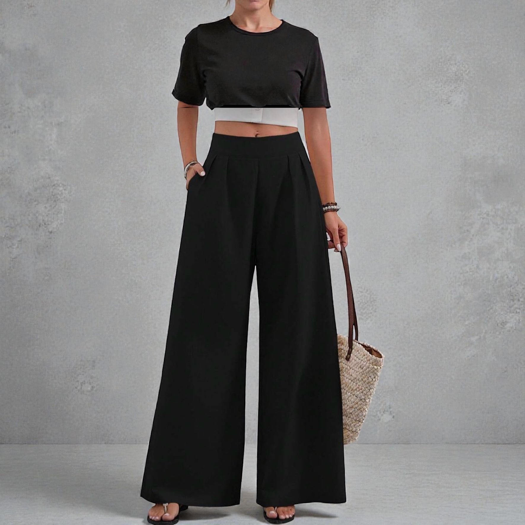 Essencial  Wide Leg  Pants
